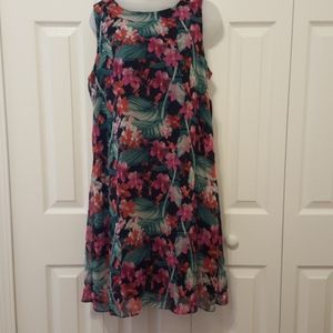 Sangria floral print dress